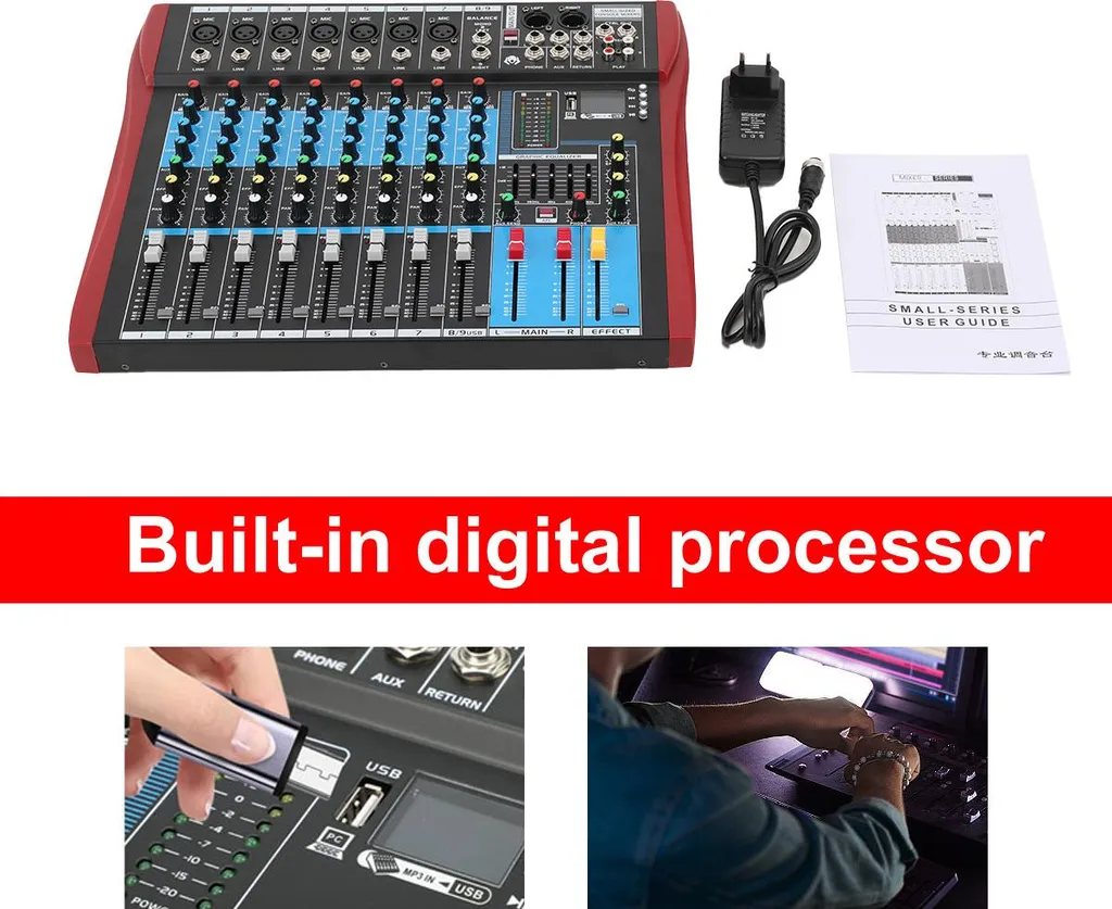 Mixeur audio 8 canaux avec interface Bluetooth et faders fluides M8 - 4