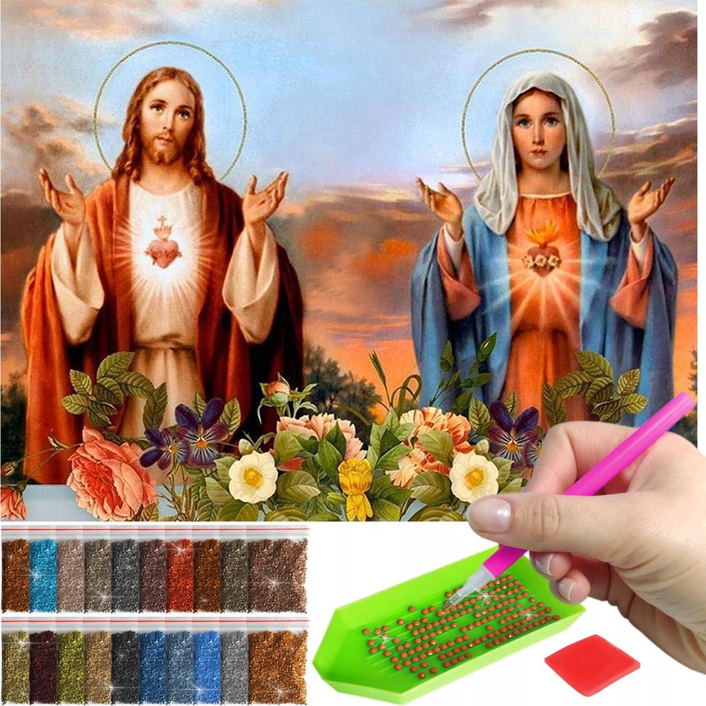ARTULIO - Diamond Painting Set - Jesus und Maria mit Produktbild 