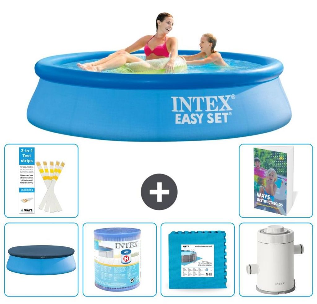 Easy Set Pool Rund - 244x61 cm - 7-teilig S80