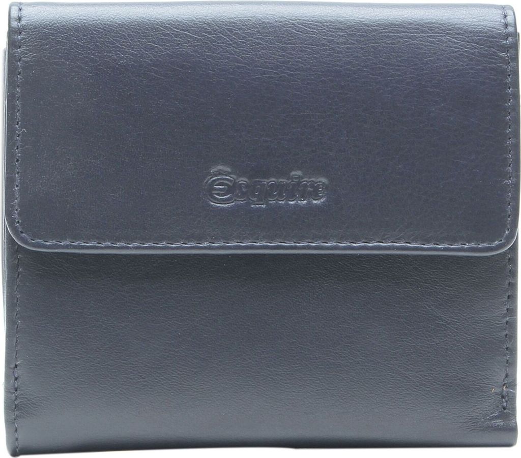 Esquire Leder Geldbörse Viktoria Little Wallet Navy dunkelblau
