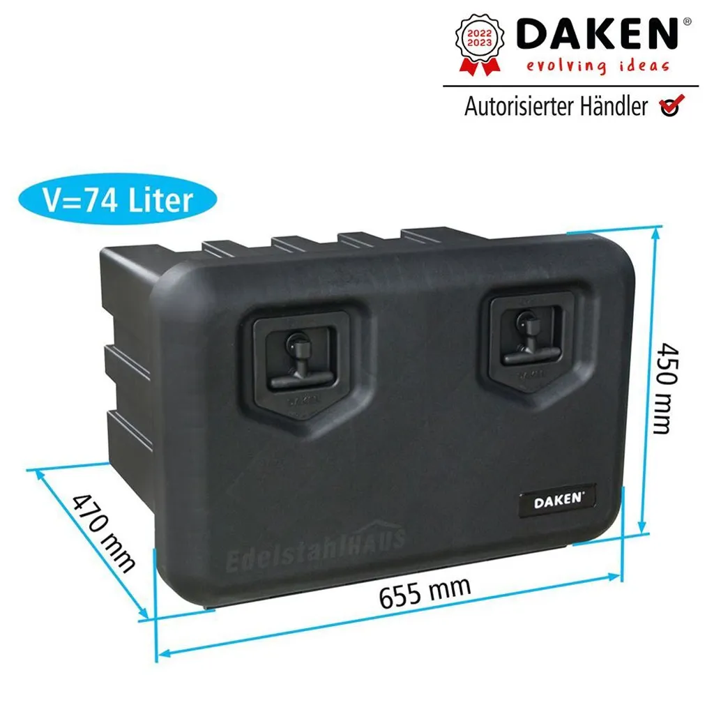 Daken Arka 600 - 81204 Cassetta Porta Attrezzi Camion 74L Robusta - 5