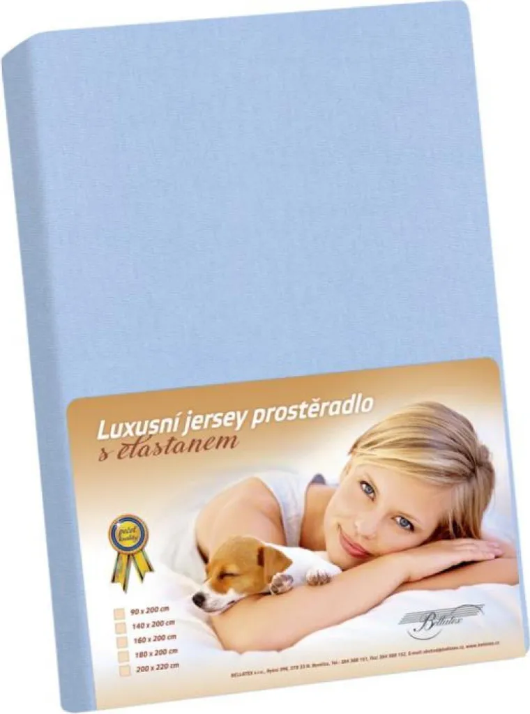 Telo Copridivano Maglia LUX 120x200 cm Blu Modrá | Protezione e Stile
