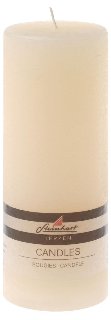 Stumpenkerze "Raureif" Creme 200/78 mm Produktbild 