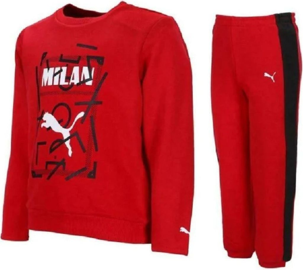 Puma ACM Minicat Jogger Kinder Trainingsanzug , 756849-01 , Rot , Gr: 104 , Neu