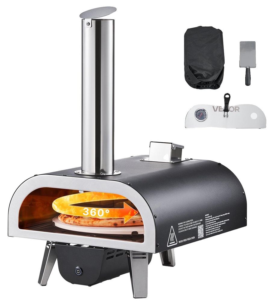 Forno per pizza da esterno VEVOR 12 pollici, a pellet di Immagine del prodotto 