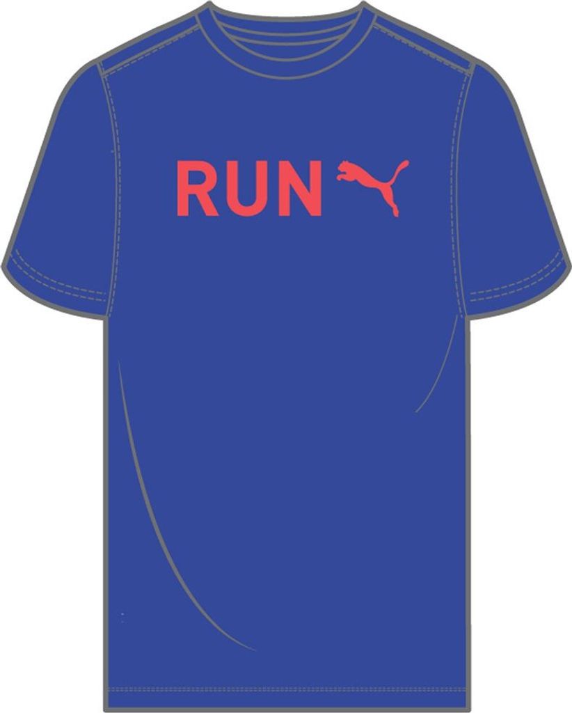 Puma Men ́s Graphic Ru Kurzarm-t-shirt Blau S Mann Blau S