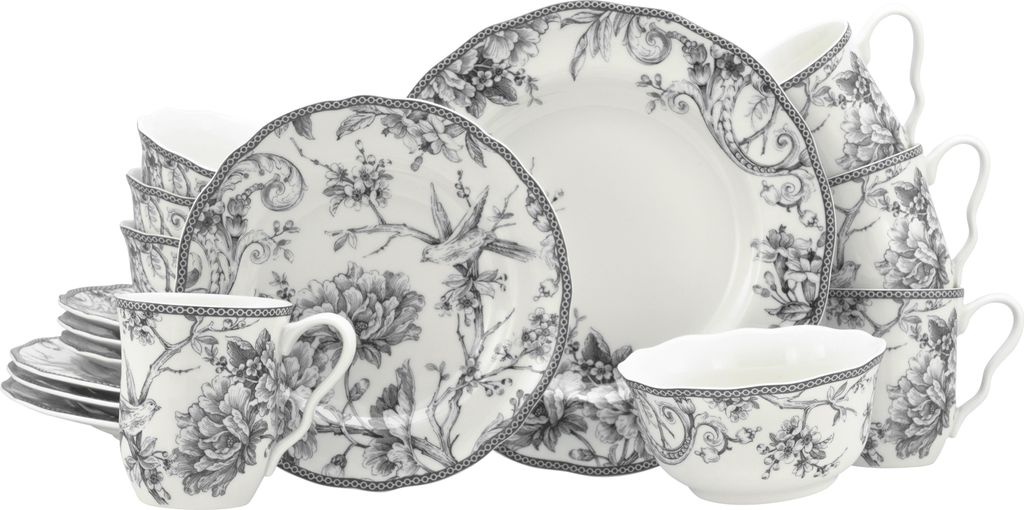 CreaTable, 24778, Adelaide Grau, Kombiservice 16-tlg, Produktbild 