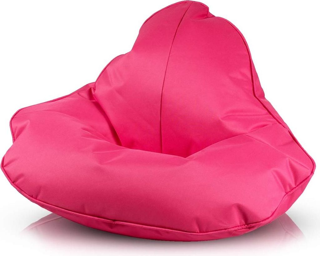 Ecopuf, Frog, Sitzsack Pouf, Sack Poufsessel Pufsack Kinder, Erwachene, 120x80cm, Rosa Nc10