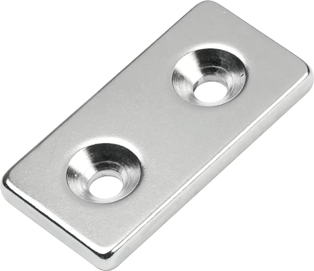 SUPERMAGNETE Quadermagnet 40x20x4mm, Haftkraft 12 kg Produktbild 