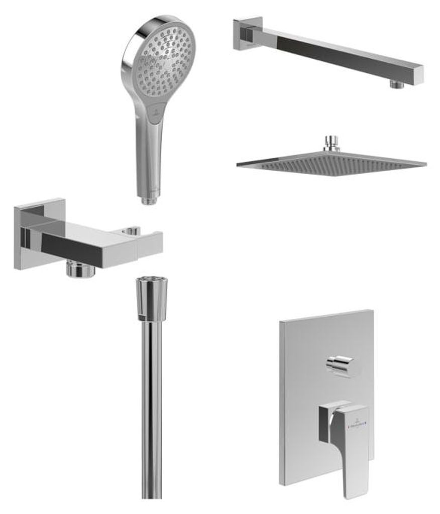 System prysznicowy Villeroy & Boch Taro, wyposażony w Zdjęcie produktu 