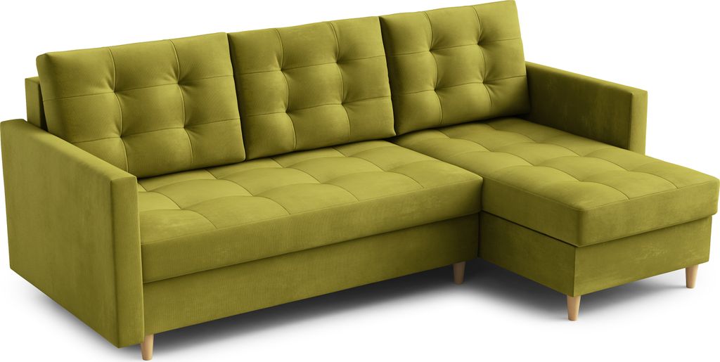 DOMO-HOME Ecksofa mit Schlaffunktion DIVO – Elegantes Design 224x103cm | Hochwertige Materialien | Ideal für Wohnzimmer | Vielseitige Farbauswah...