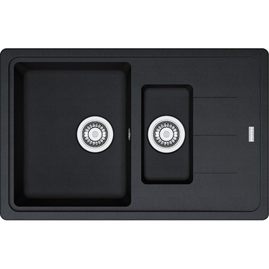 Franke Basis - Fragranit Spülbecken BFG 651-78, 780x500 mm, Onyx 114.0285.215