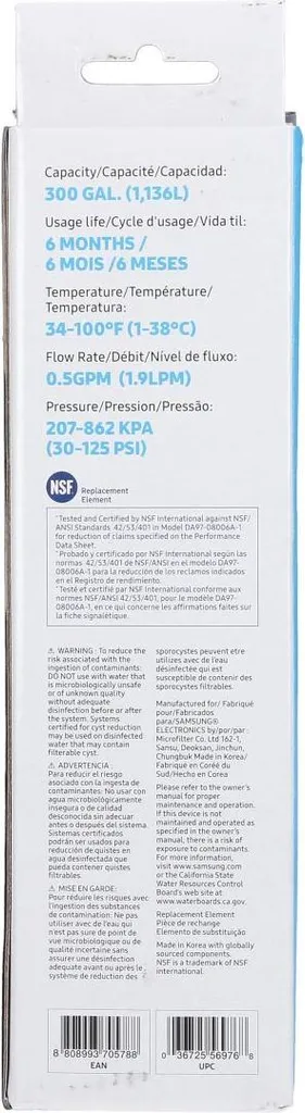 Filtre à eau Samsung DA29-00020B : Eliminez les Mauvais Goûts de votre Frigo - 3
