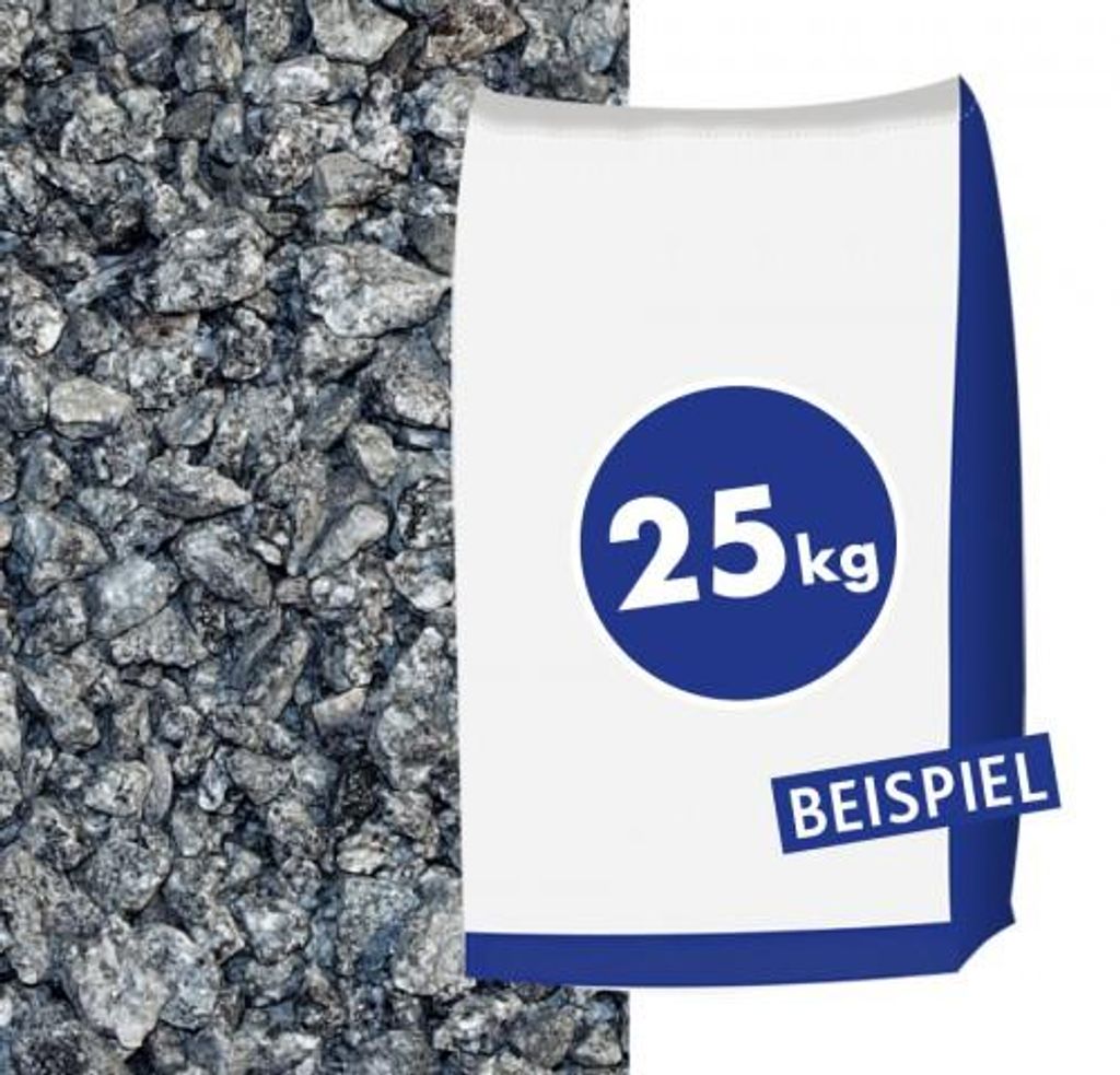 Granitsplitt Hellgrau 8-16mm 25kg Produktbild 