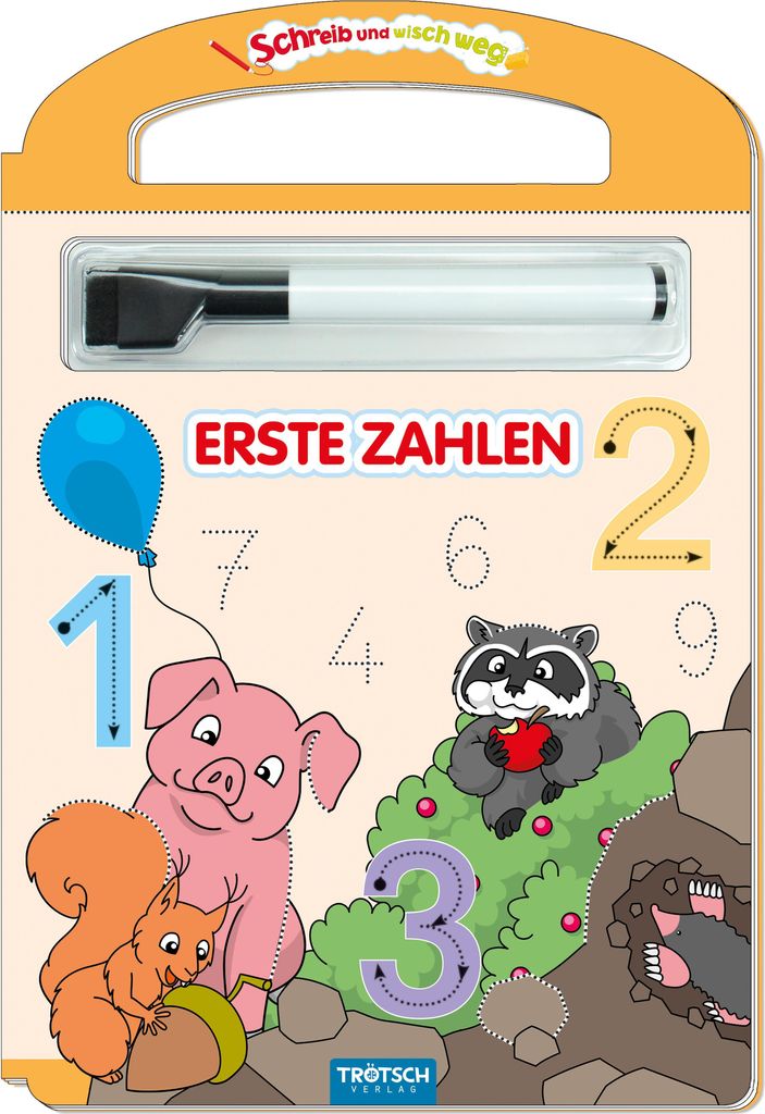 Trötsch Erste Zahlen Schreib und wisch weg mit Stift Produktbild 