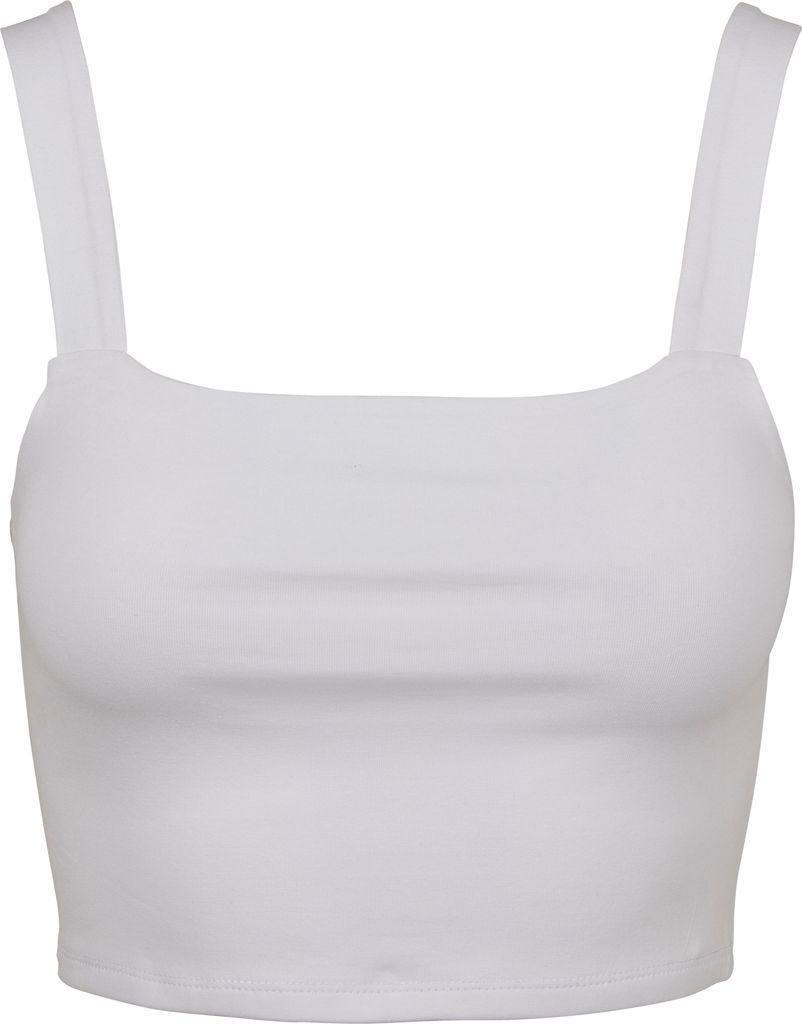 Urban Classics Ladies - Cropped Tank Top weiß - XXL