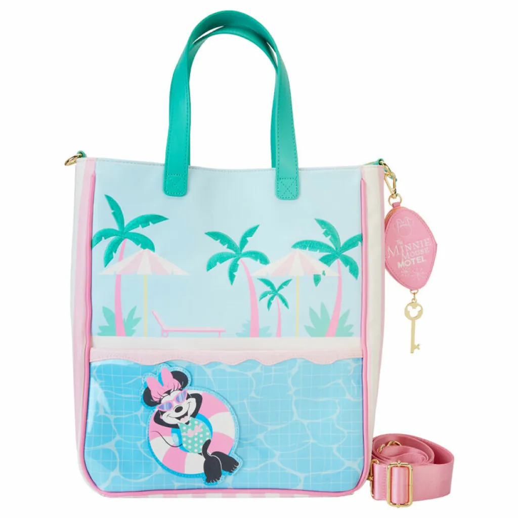 Sac de Plage Loungefly Minnie Mouse avec Portefeuille Intégré 2-en-1