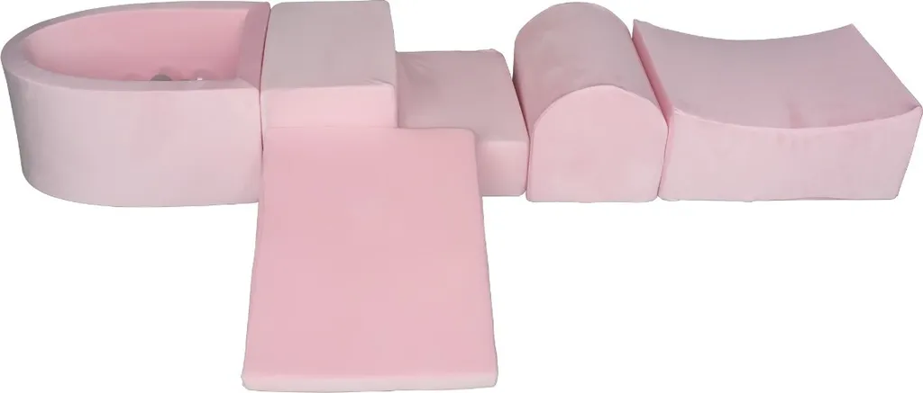 Jouet d'Éveil Sécurisé Born Lucky - Piscine à Balles Anti-Choc Rose Doux