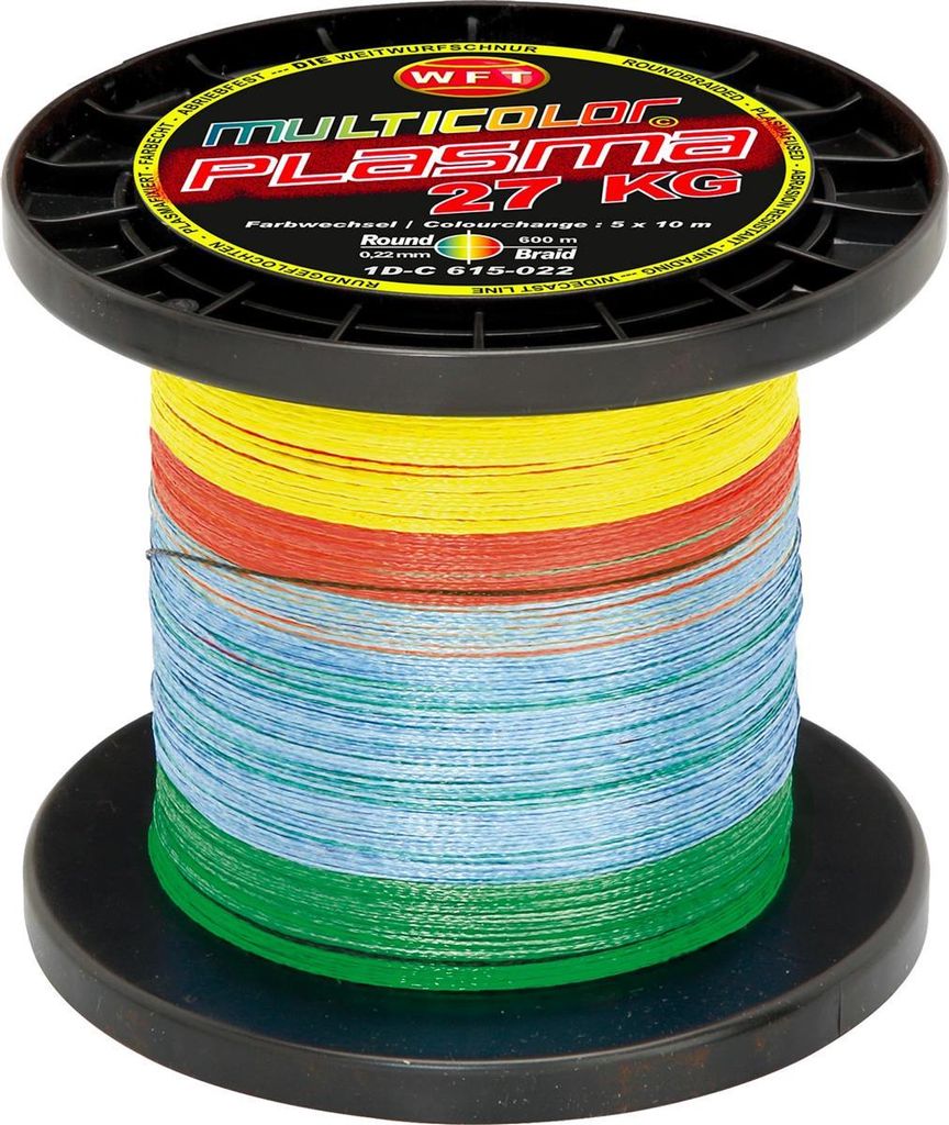 WFT Schnur KG Plasma Round Multicolor Länge 600m ø 0,22mm Flechtschnur