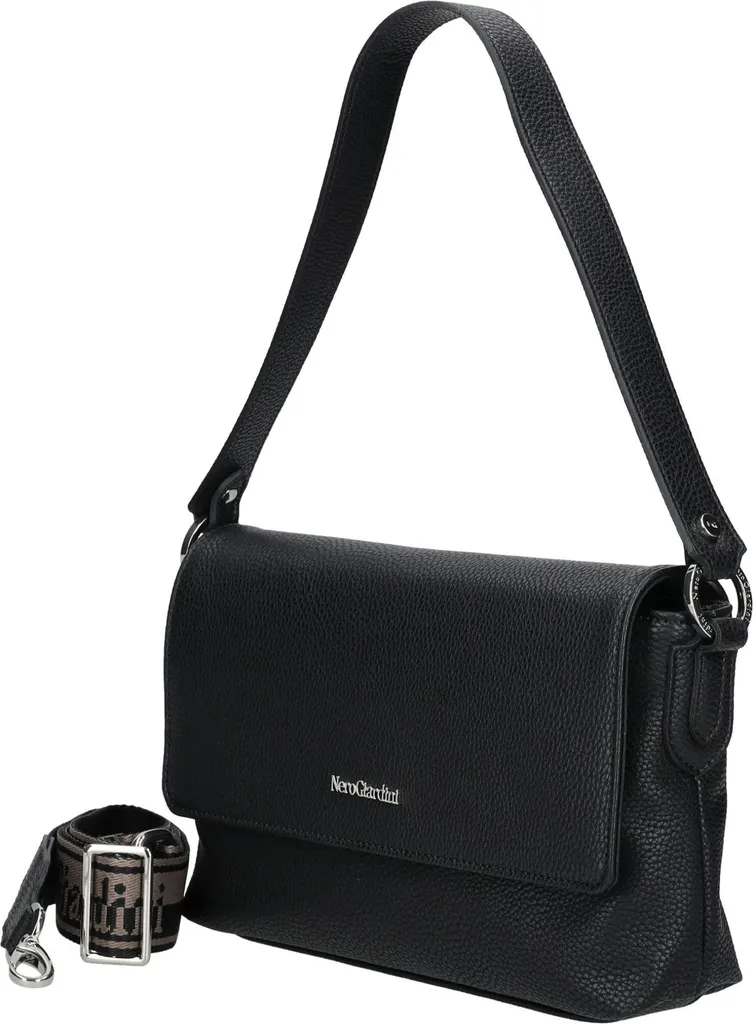 Borsa Donna Nero Giardini I544085D - Tracolla Casual Chic Nero - 7