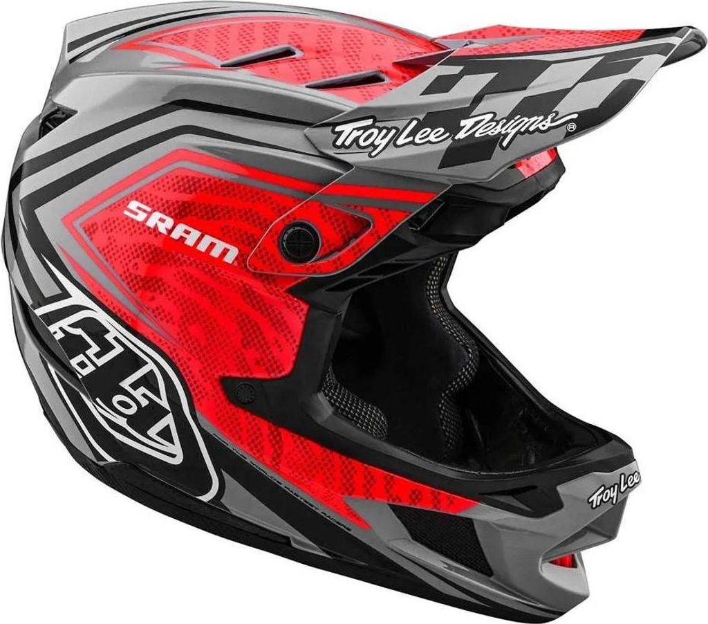 Troy Lee Designs D4 Composite Downhillhelm Rot L Rot L Image du produit 