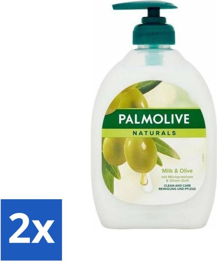 Palmolive - Milch & Olive - Handseife mit Pumpe - Pflegend & Mild - 500 ml - Vorteilspack - 2 Stücke