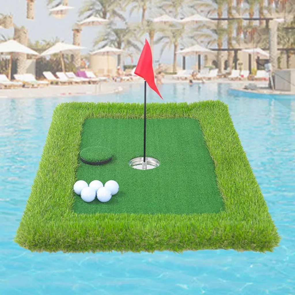 Jeu de piscine flottant golf pour animation de cour et d'extérieur - 5