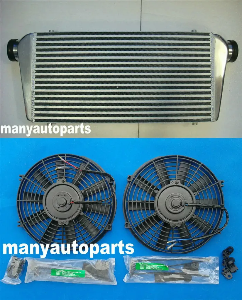 Intercooler Performance 600x300x76 mm - Entrée 76mm et Double Ventilo - 2