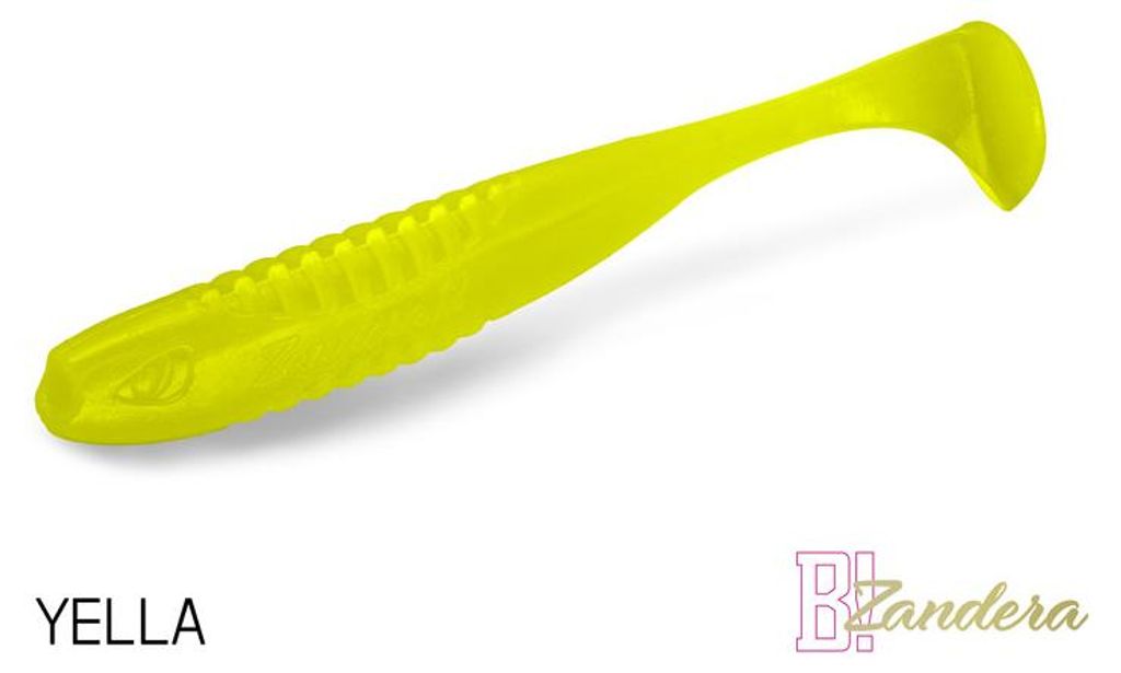 DELPHIN ZANDERA FlexiFLOAT UVs, Gummiköder, 12cm, YELLA, 101004077