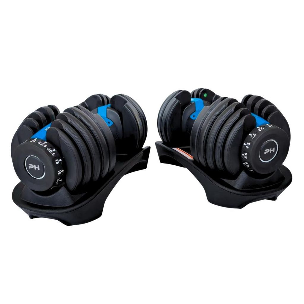 PH Fitness Ensemble d'haltères réglables 24KG bleu foncé - Image du produit 