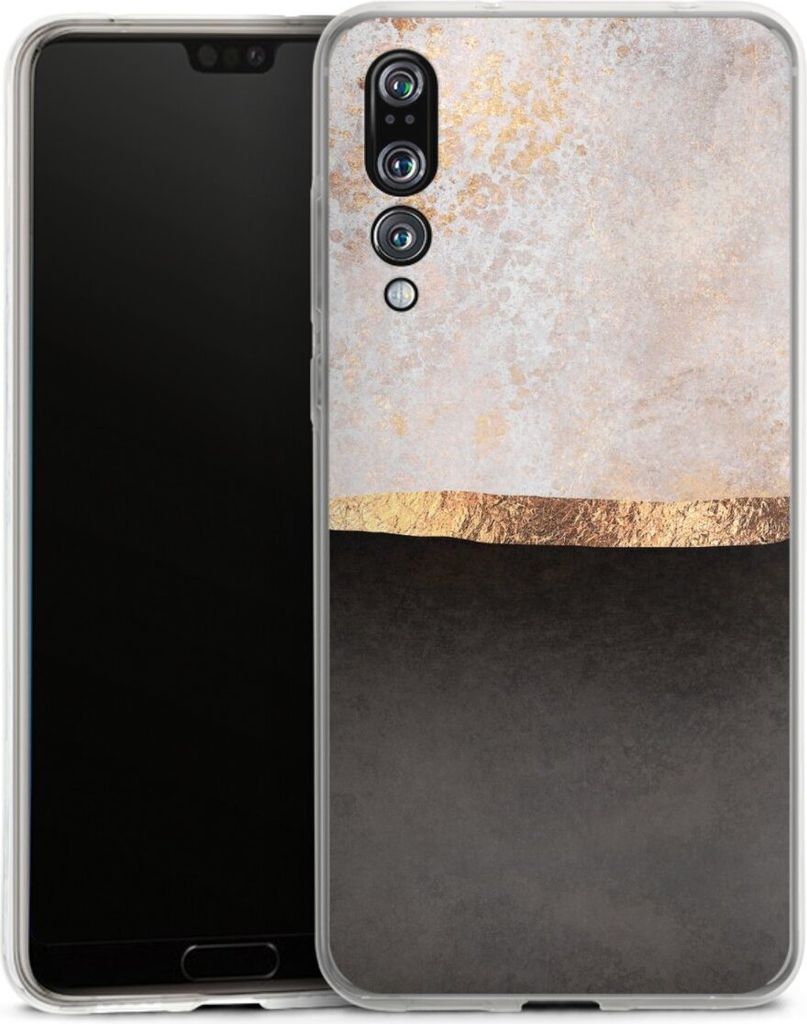 DeinDesign Handyhülle für Huawei P20 Pro Silikon Hülle Case Smartphone Schutzhülle Abstrakt Black & White Trends