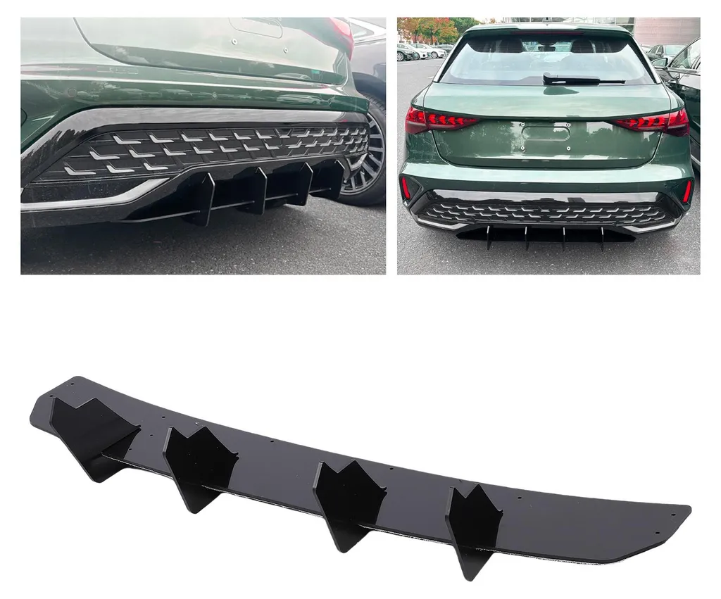 Diffuseur Arrière Aérodynamique Noir Brillant pour Stable 8Y Hatchback - 4