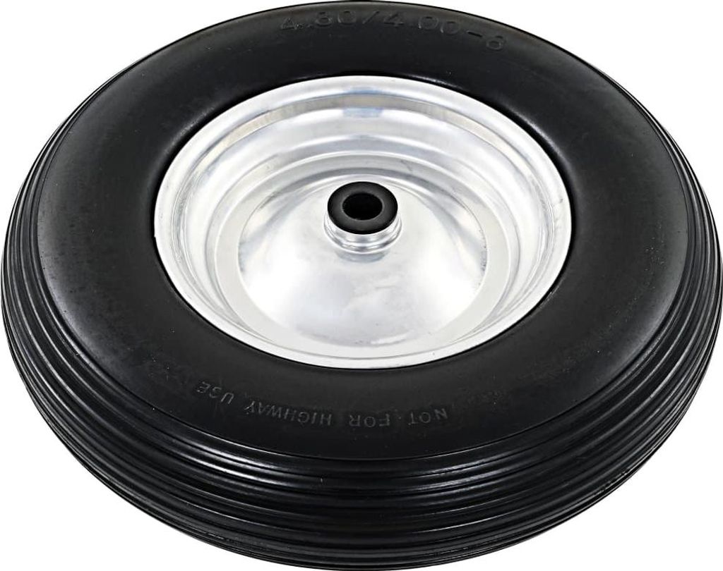 vidaXL Schubkarrenrad mit Achse Massives Polyurethan4,00 - 8 390 mm