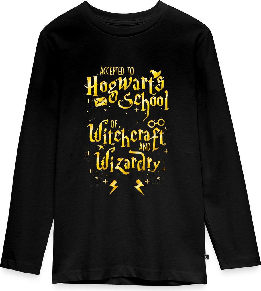 Spreadshirt Harry Potter Waiting For My Letter Teenager Premium Langarmshirt, 146/152 (10 Jahre), Schwarz