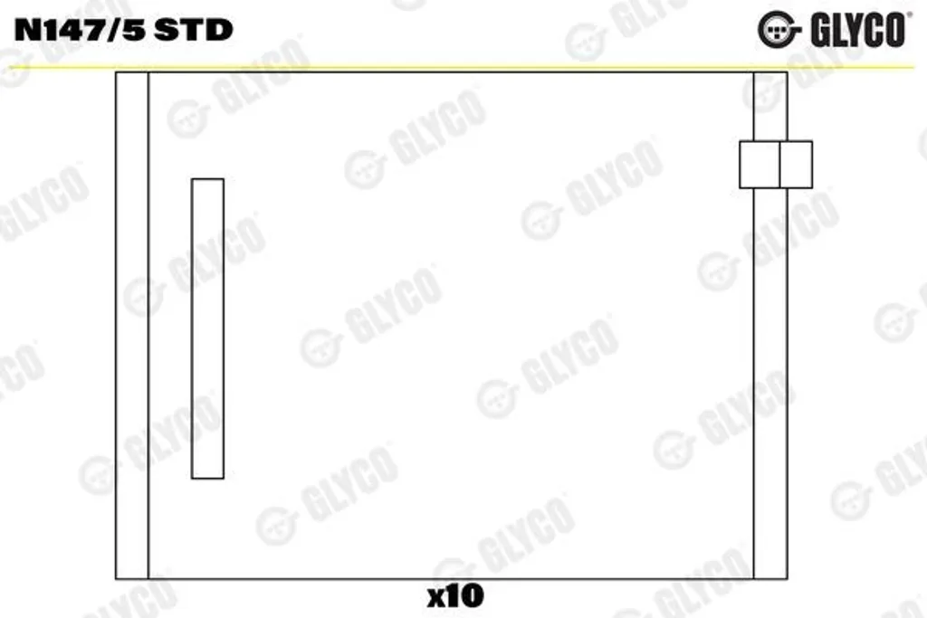 Palier d'arbre à cames GLYCO N147/5 STD pour moteur haute performance