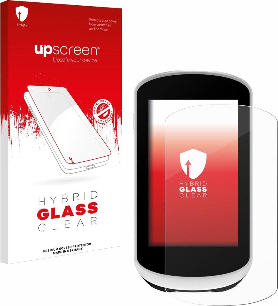 upscreen Schutzglas für Garmin Edge Explore 2 Schutzfolie Panzer Folie Glas Display Schutz klar