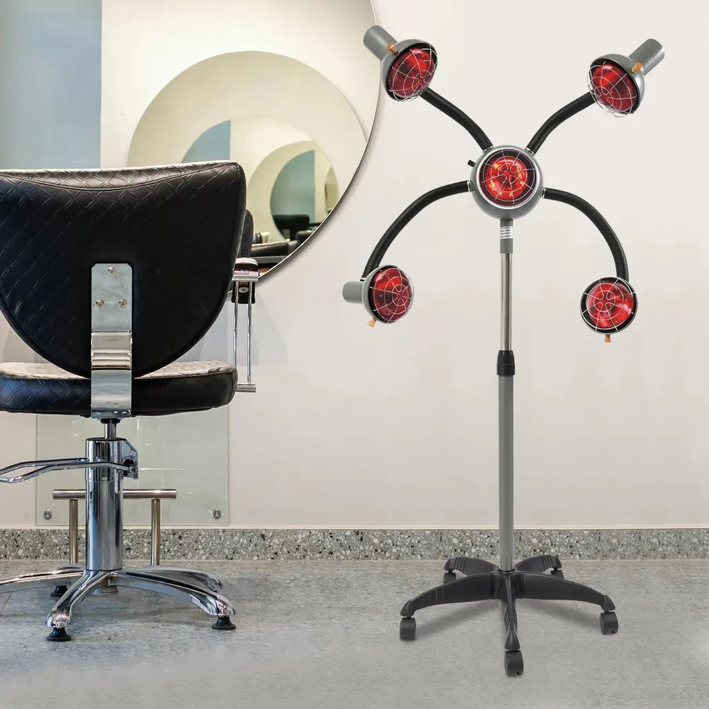 Haardampfer professionnel à lampes infrarouges 750W - Modèle sur pied - 4