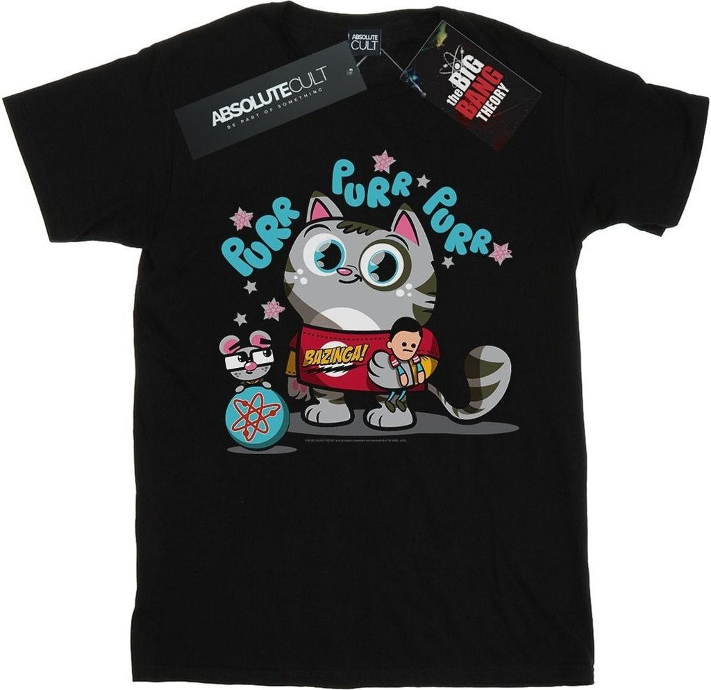 The Big Bang Theory - "Bazinga" T-Shirt für Mädchen BI8680 (128) (Schwarz)