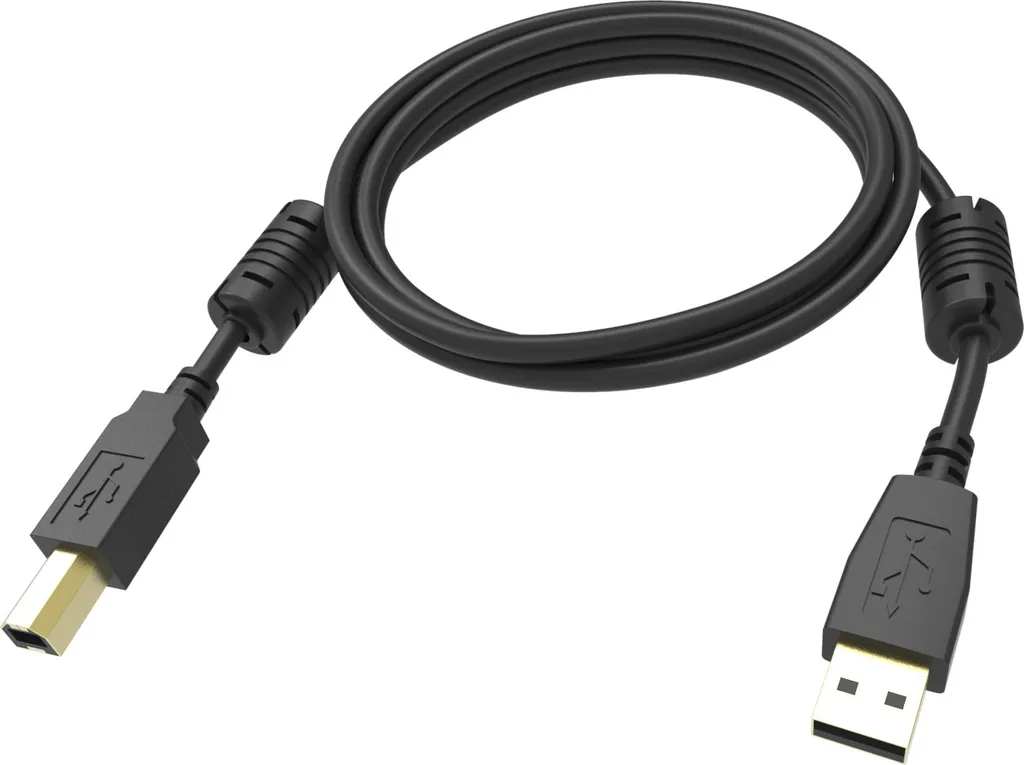 Vision TC 2MUSB/BL 1 cavo USB 2.0 2 m USB A USB B Nero
