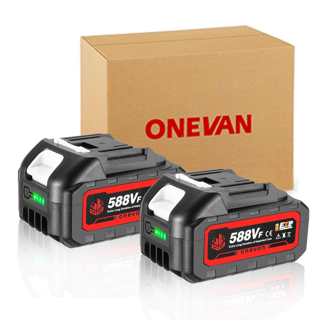 2 Stück 18V Batterie Akku Ersatzbatterie 3.0Ah Für ONEVAN Produktbild 