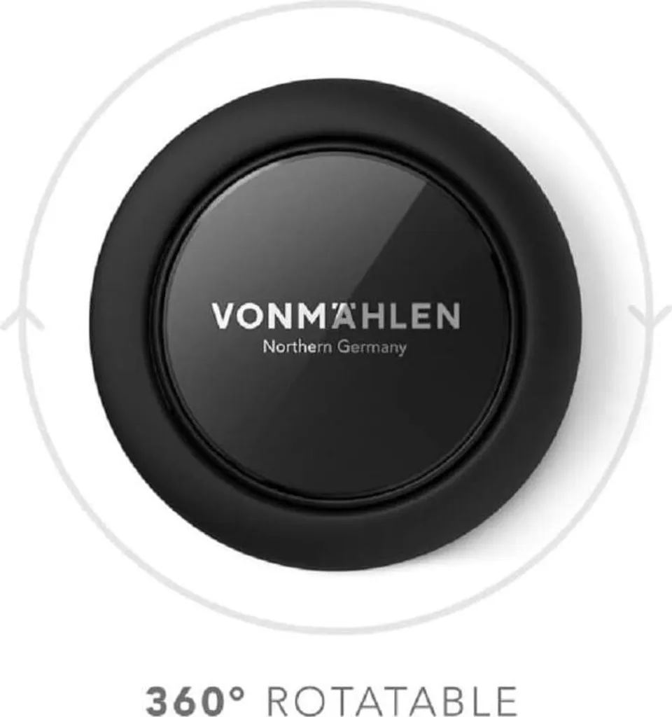 VONMÄHLEN BFD00038 Backflip Pure Black - Anneau Support de Téléphone Noir - 7