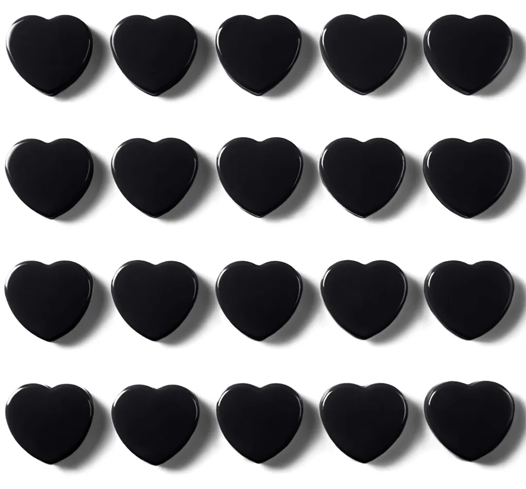 Aimants puissants pour tableaux blancs et mémos, 20 pièces en cœur