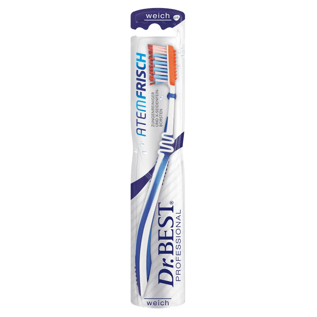 Dr. Best Atemfrisch Brosse à dents souple professionnelle Lot de 6