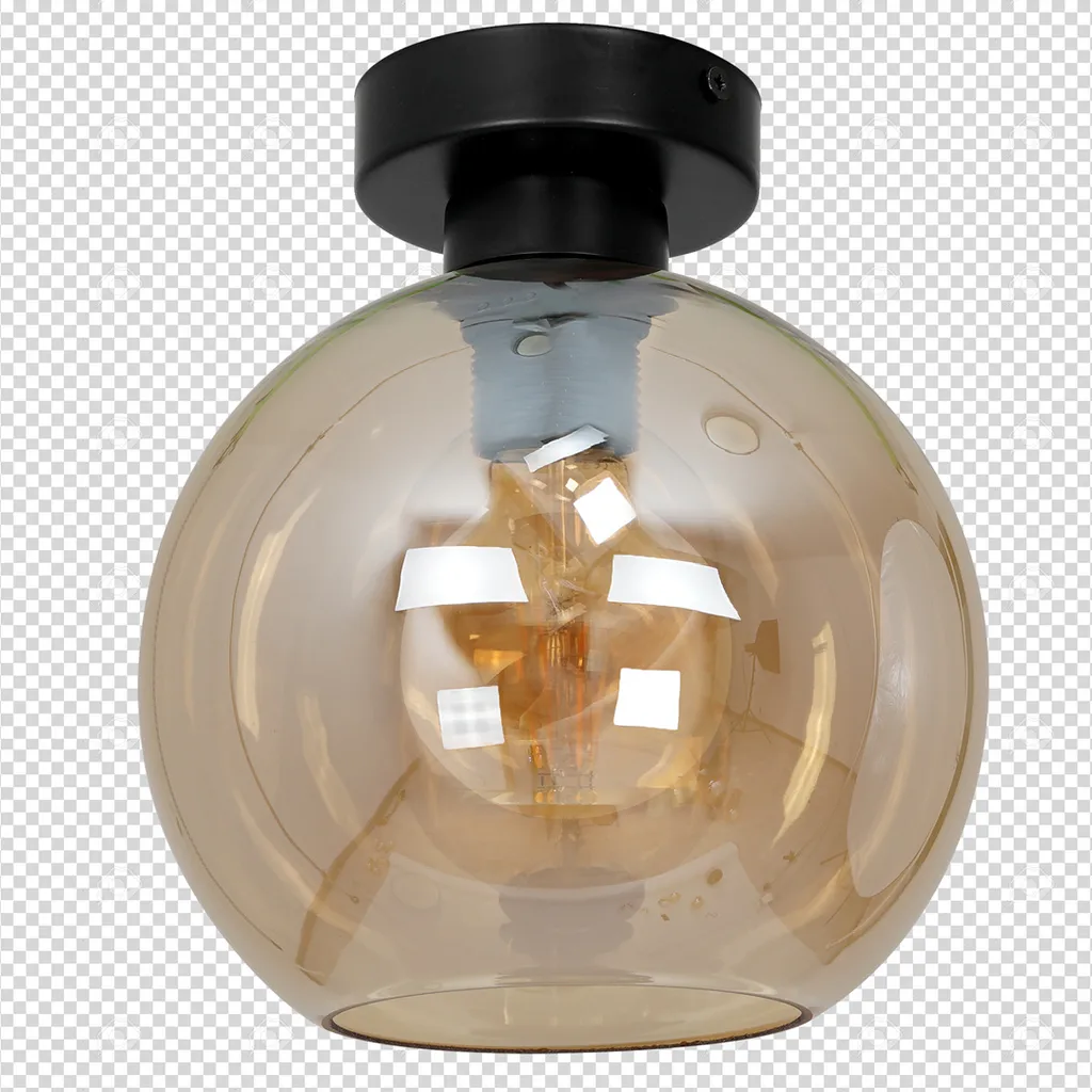 Plafonnier Milagro MLP6575 SOFIA 1x60W - Luminaire design chic noir - 6