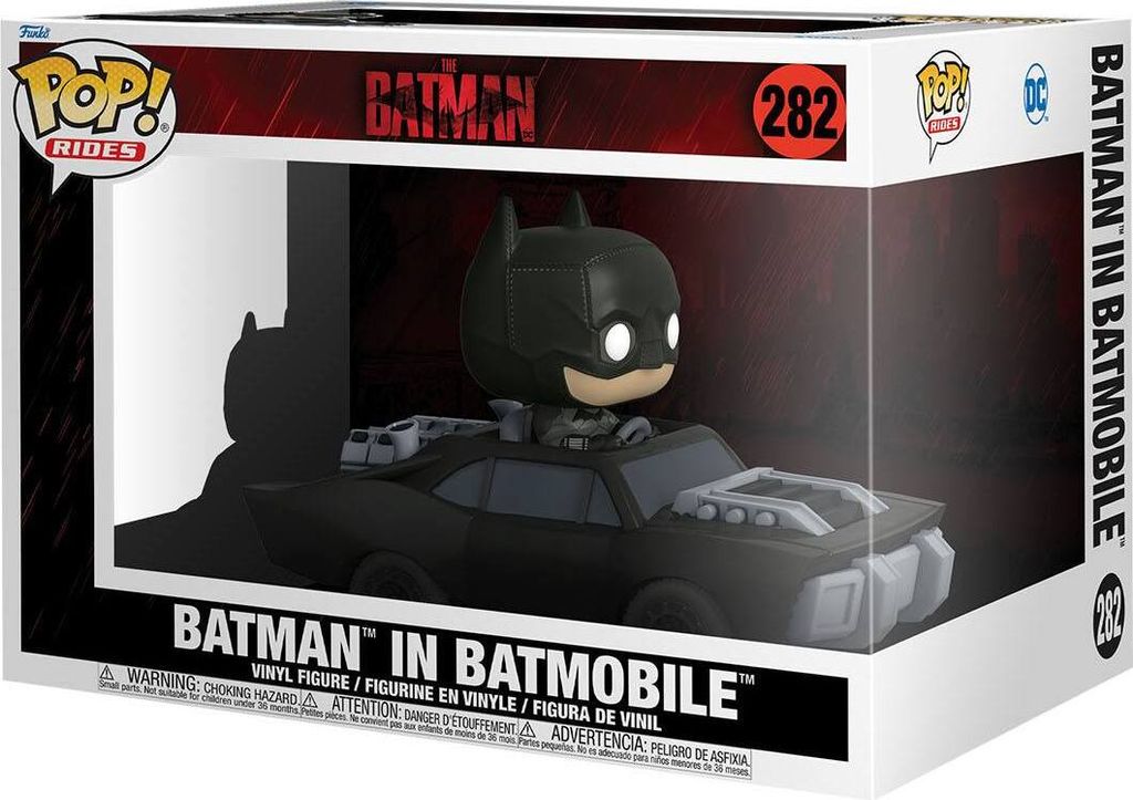 The Batman - Batman in Batmobile 282 - Funko Rides Pop! - Vinyl Figur