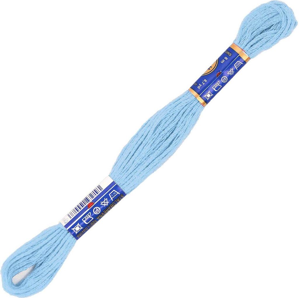 1 Docke Stickgarn 2g / Sticktwist 100 % Baumwolle Stickerei Farbwahl Auswahl 3, Farbe :6212 eisgrün