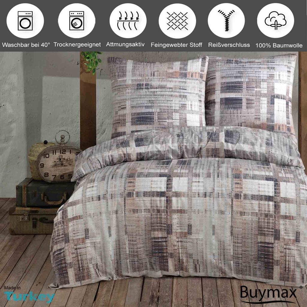 Bettwäsche Bettbezug 200x220 cm, Kopfkissenbezug 80x80 cm 3 Produktbild 2