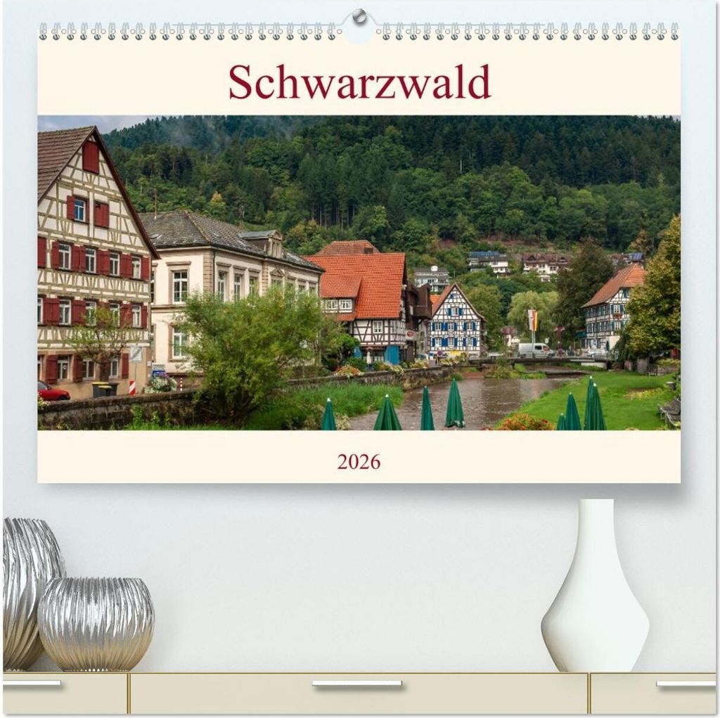 Schwarzwald (hochwertiger Premium Wandkalender 2026 DIN A2 quer), Kunstdruck in Hochglanz