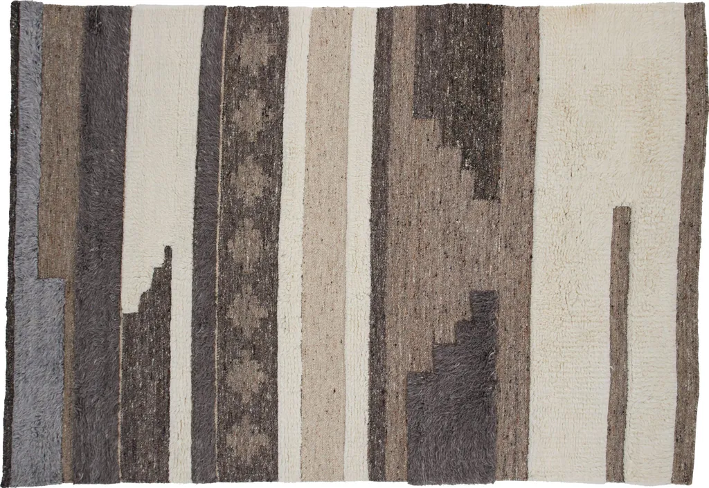 Tapis blanc Vincent 230x162 cm idéal pour salon et chambre cosy