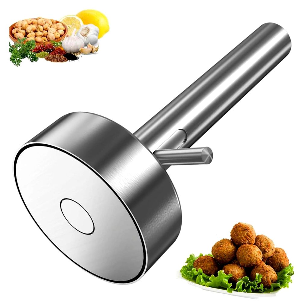 Falafel-Schaufel mit Loch, Donut-förmiger Falafel-Maker aus Edelstahl für die Küche